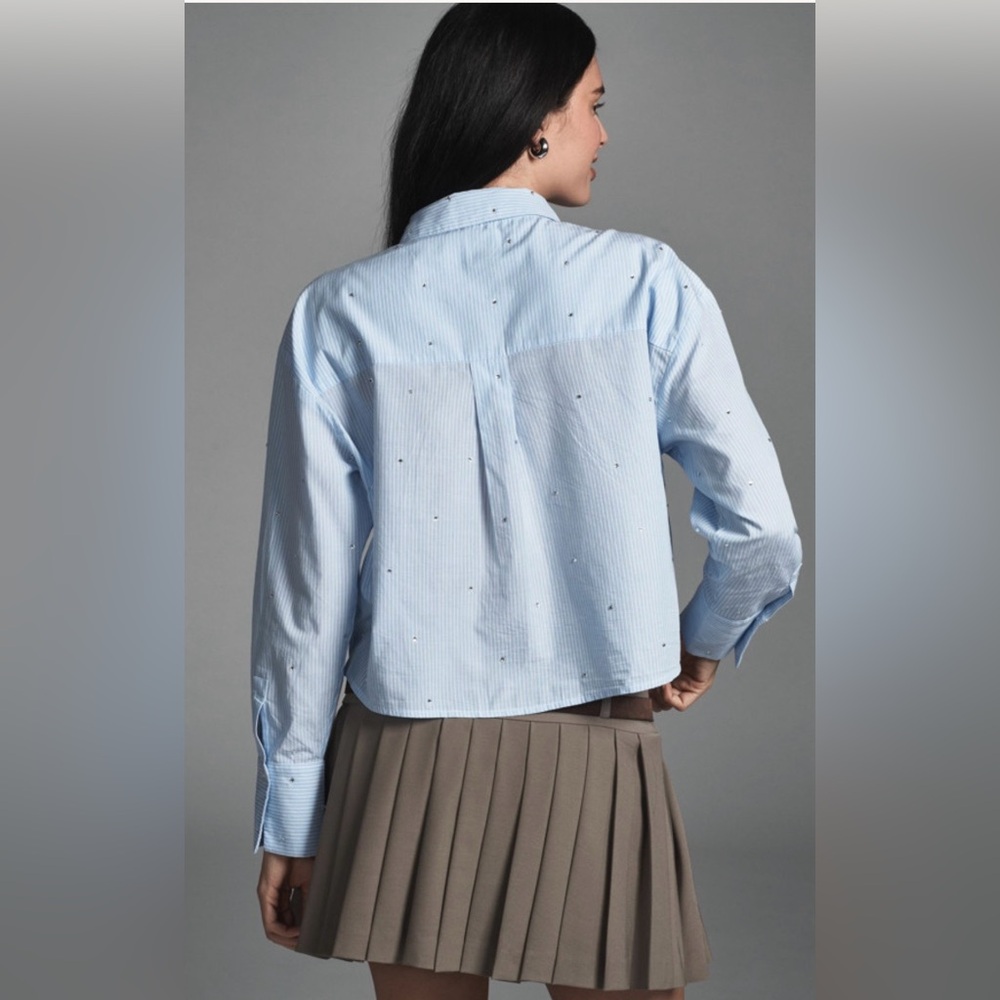 Anthropologie Maeve Light Blue - Picture 2 of 9